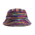 Felted Stripe Bucket Hat - Rainbow